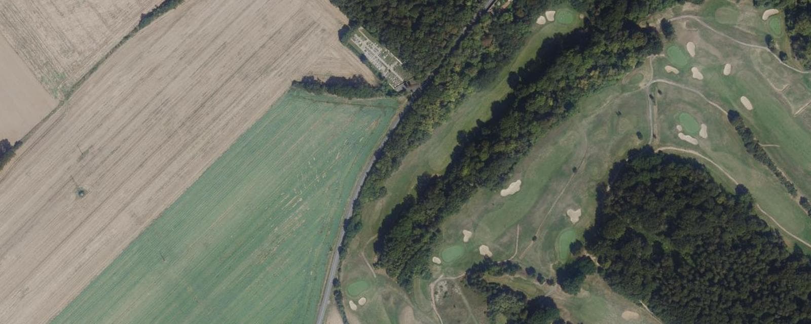 Vue aérienne de Ableiges (Val-d'Oise)