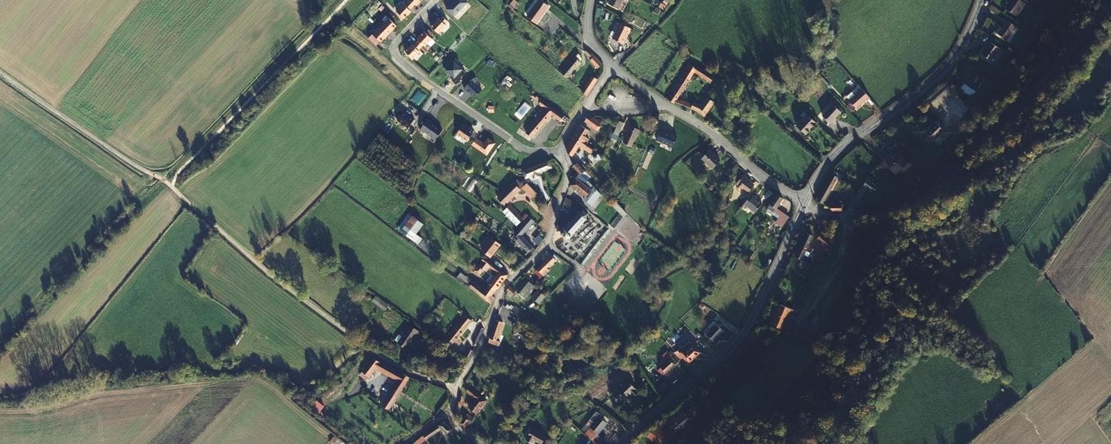Vue aérienne de Affringues (Pas-de-Calais)