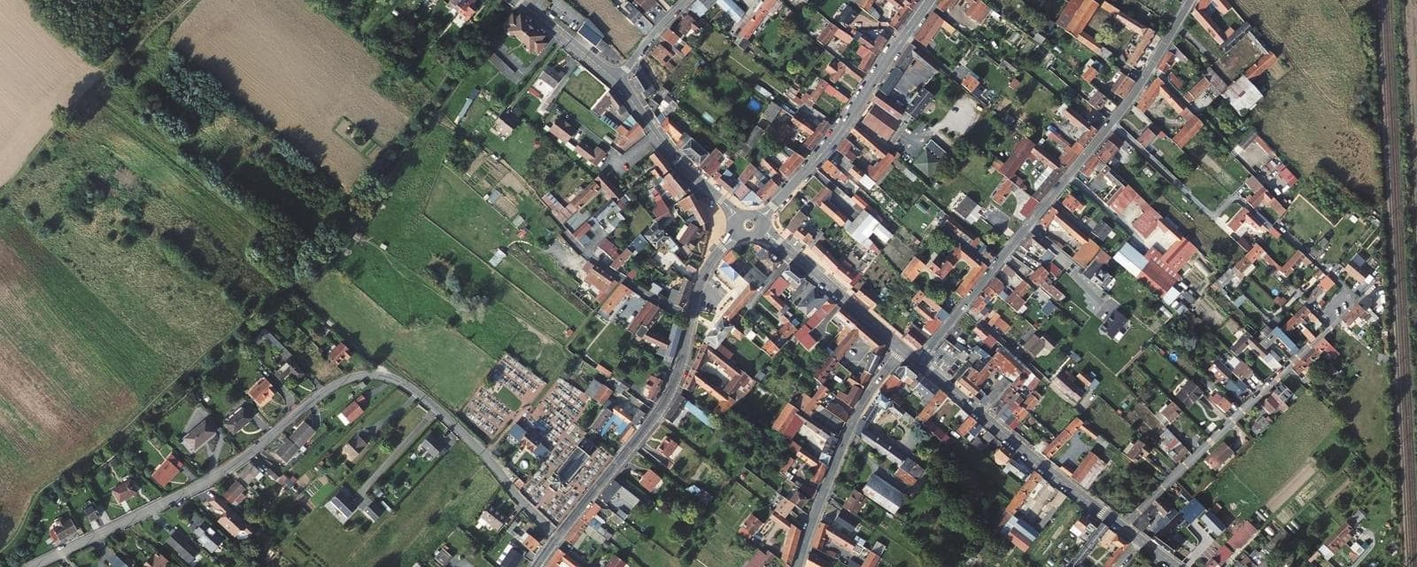 Vue aérienne de Agny (Pas-de-Calais)