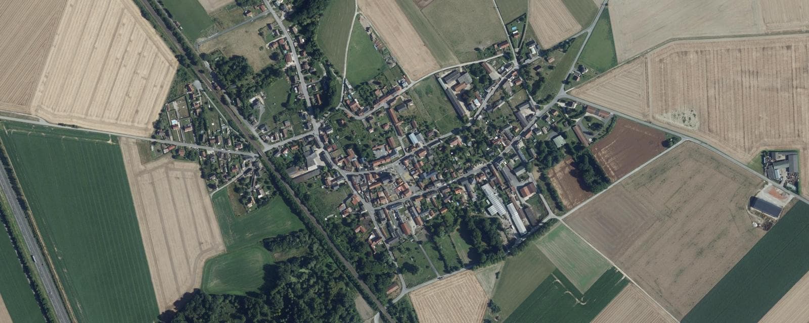 Vue aérienne de Amifontaine (Aisne)
