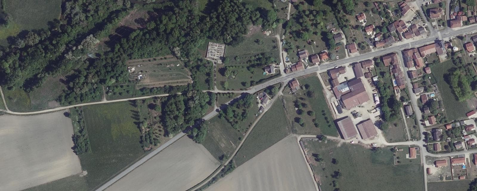 Vue aérienne de Andernay (Meuse)