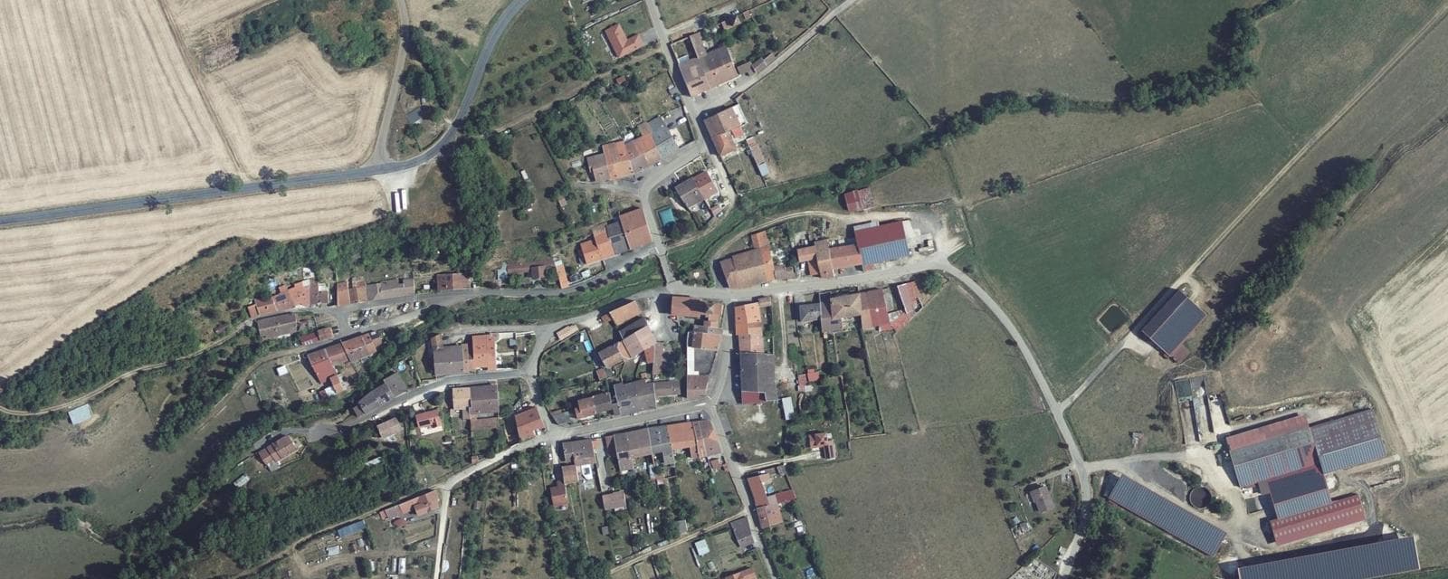 Vue aérienne de Andilly (Meurthe-et-Moselle)