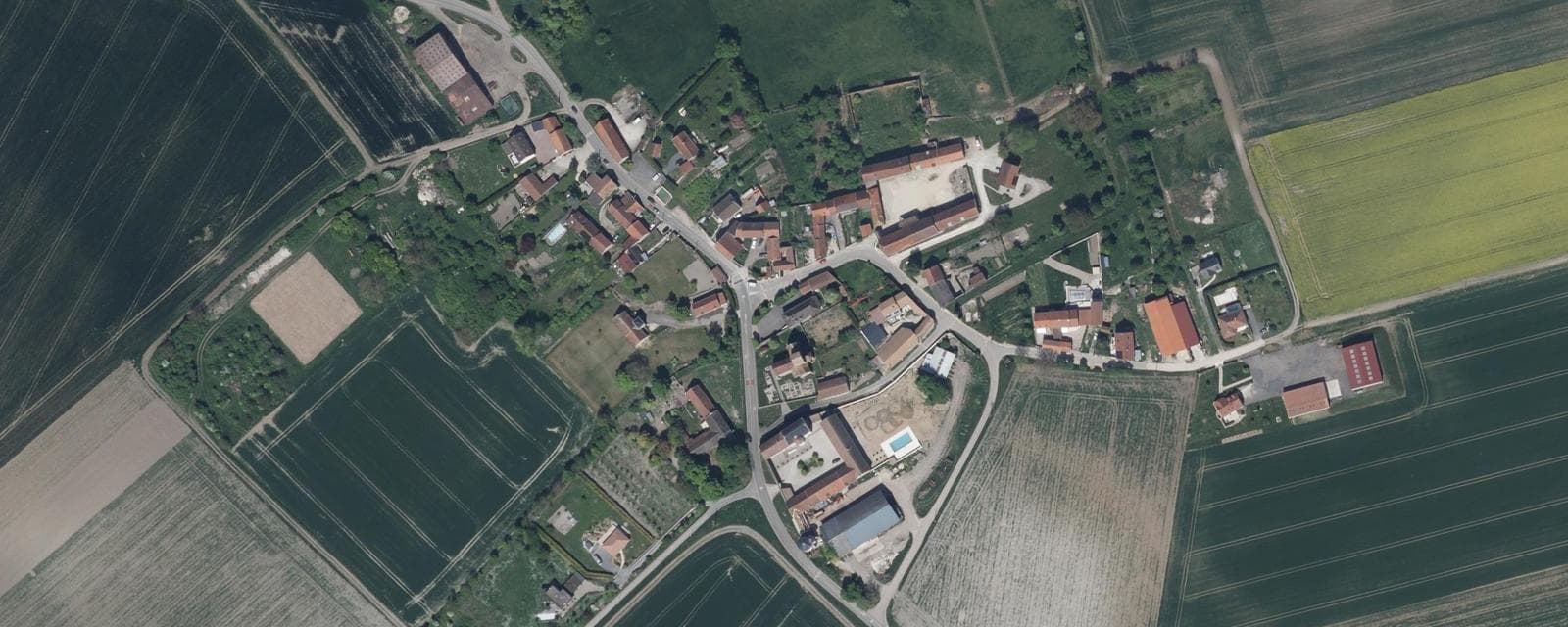 Vue aérienne de Anthenay (Marne)