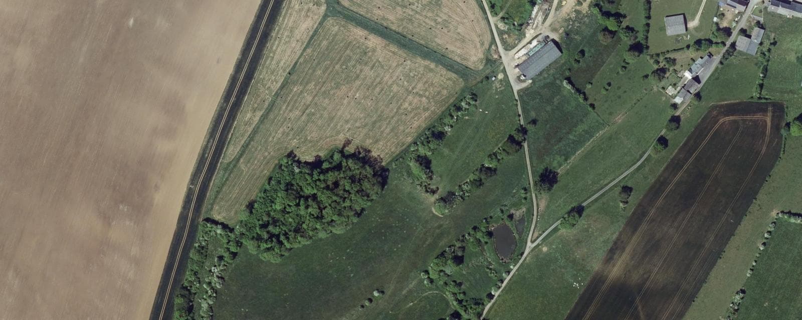 Vue aérienne de Auge (Ardennes)
