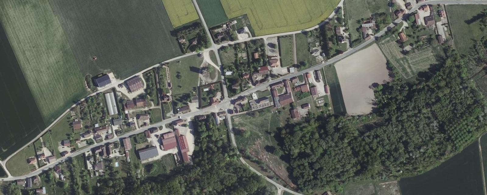 Vue aérienne de Aulnay (Aube)