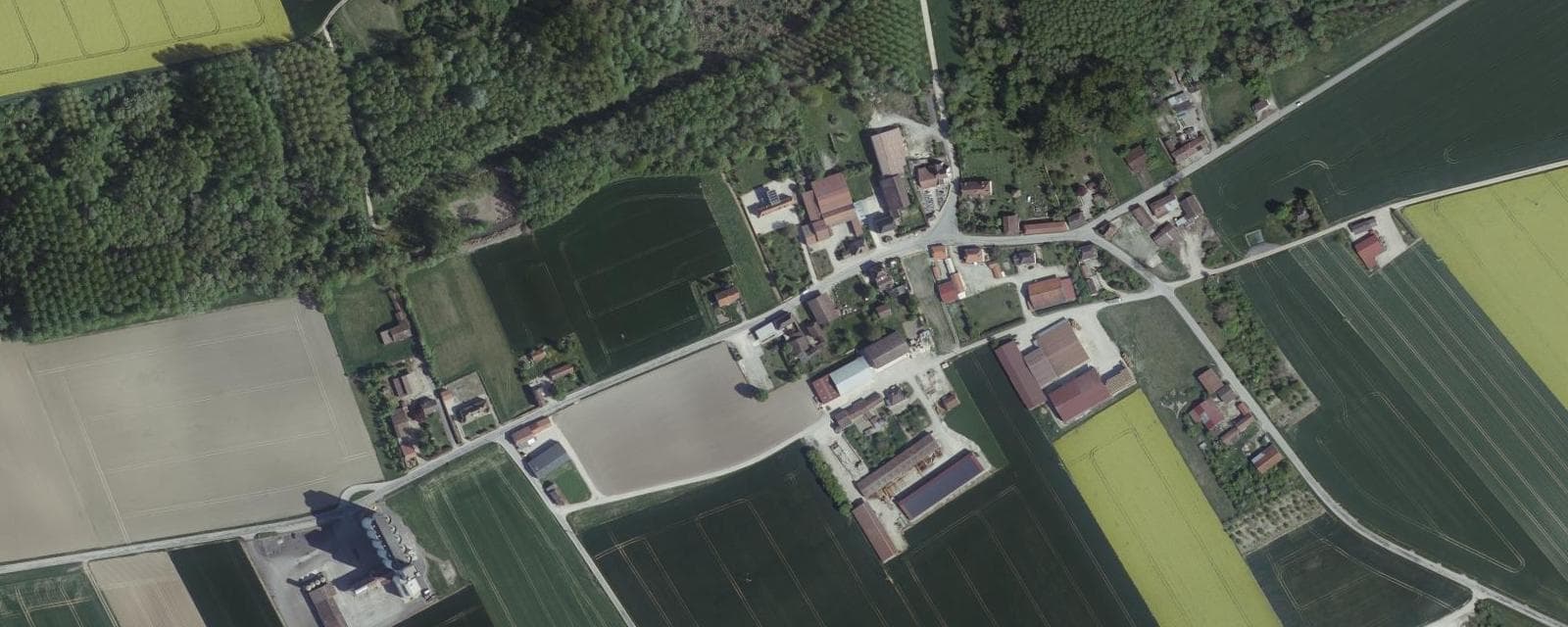 Vue aérienne de Balignicourt (Aube)