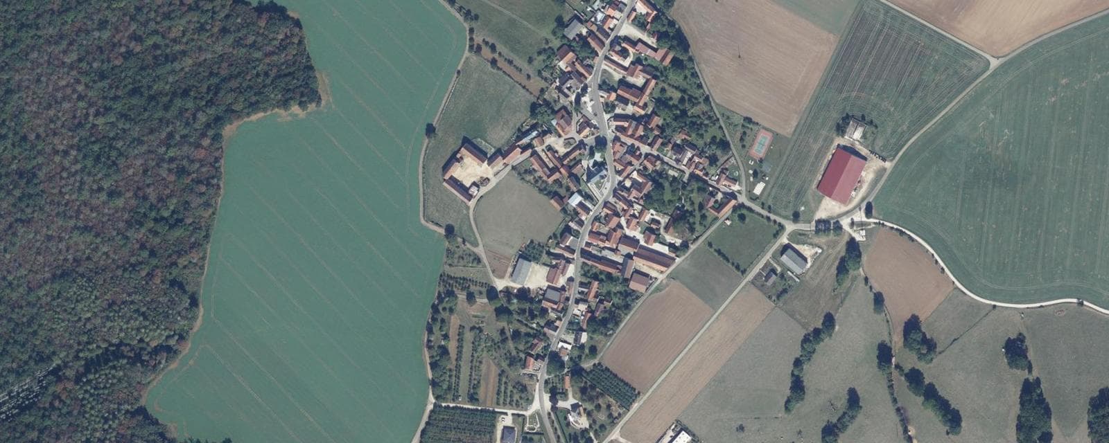 Vue aérienne de Balot (Côte-d'Or)