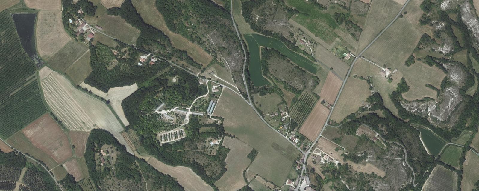 Vue aérienne de Belfort-du-Quercy (Lot)