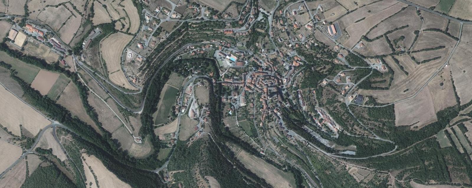 Vue aérienne de Belmont-sur-Rance (Aveyron)