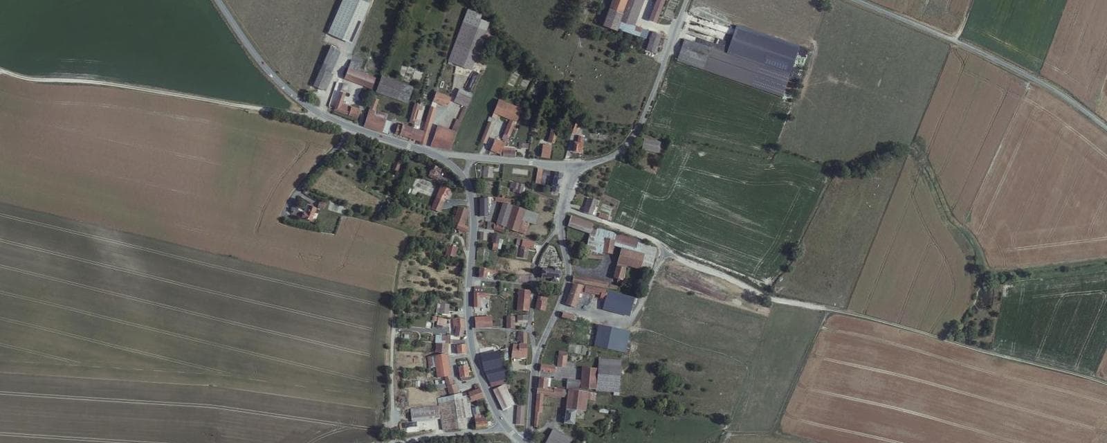 Vue aérienne de Berzieux (Marne)