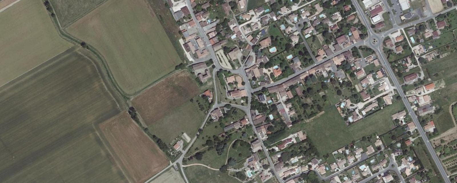 Vue aérienne de Bessens (Tarn-et-Garonne)