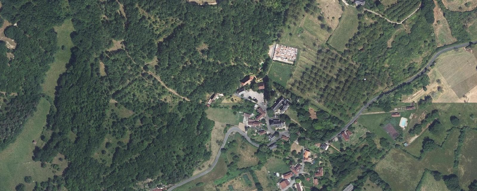 Vue aérienne de Bilhac (Corrèze)