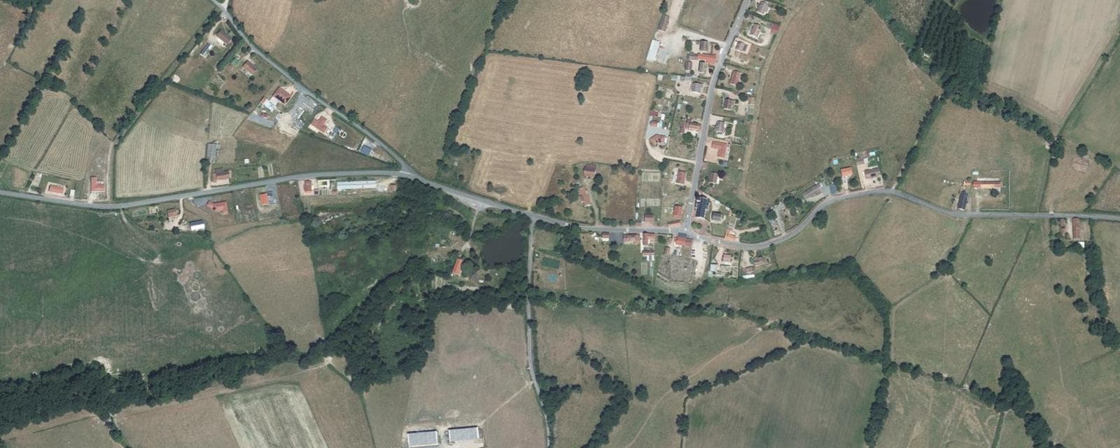 Vue aérienne de Billezois (Allier)