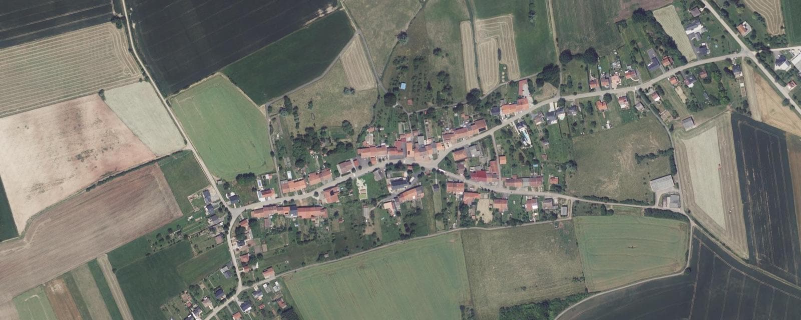 Vue aérienne de Bistroff (Moselle)