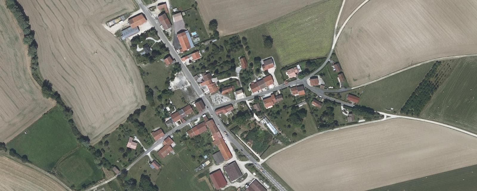 Vue aérienne de Blaisy (Haute-Marne)