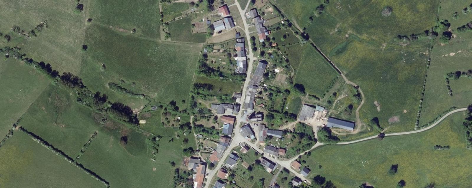 Vue aérienne de Blombay (Ardennes)