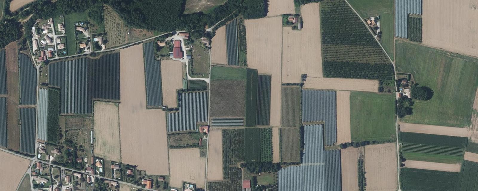 Vue aérienne de Bougé-Chambalud (Isère)
