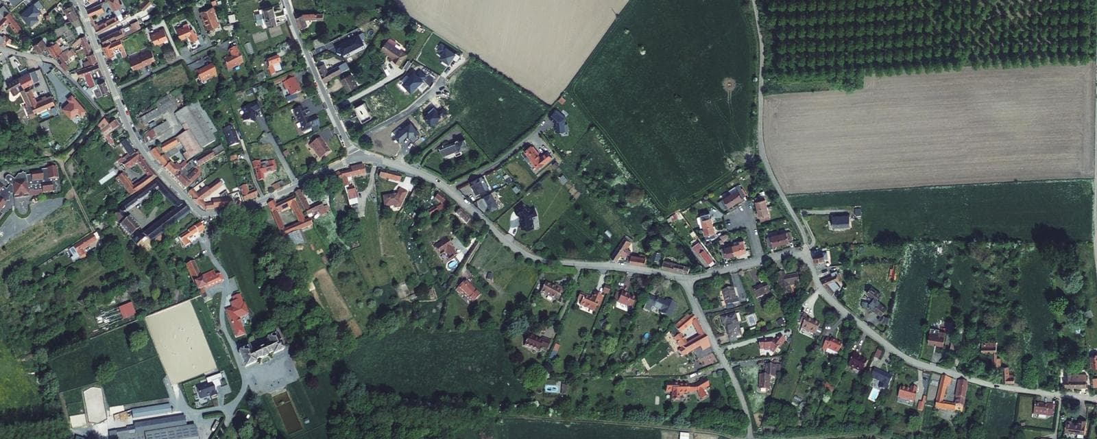 Vue aérienne de Bourghelles (Nord)