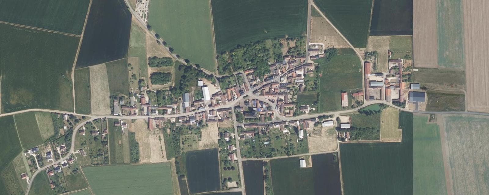 Vue aérienne de Bromeilles (Loiret)