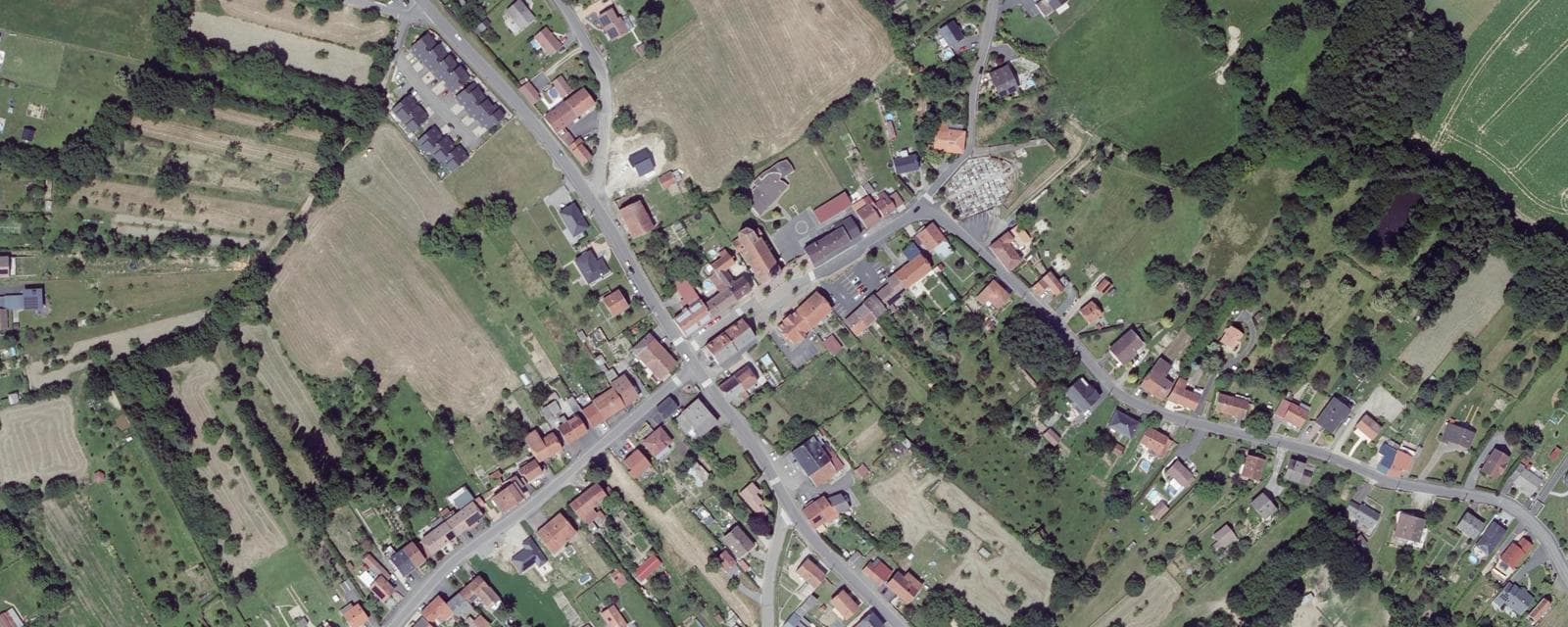 Vue aérienne de Brouderdorff (Moselle)