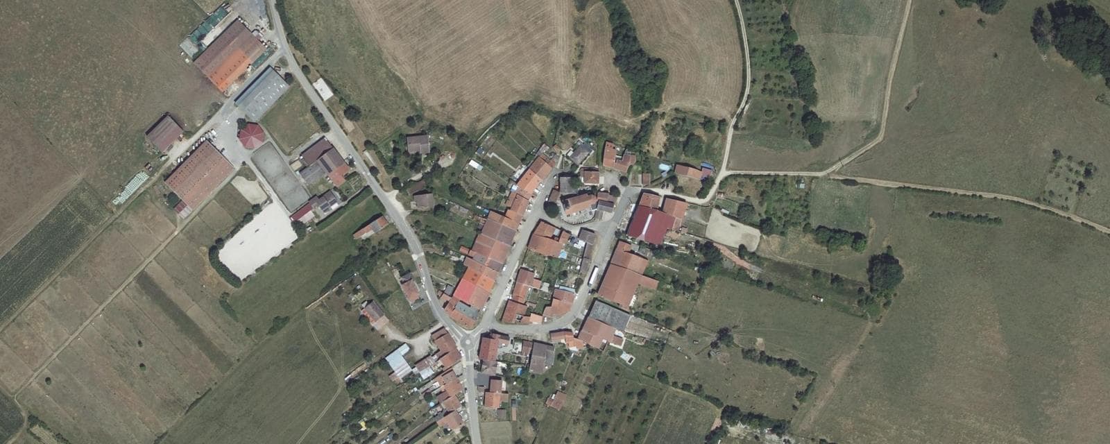 Vue aérienne de Burthecourt-aux-Chênes (Meurthe-et-Moselle)