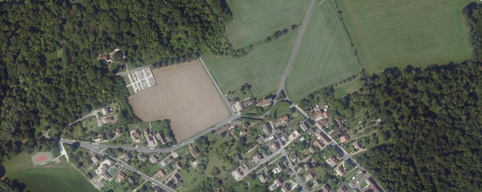 Vue aérienne de Bussy-Saint-Martin (Seine-et-Marne)
