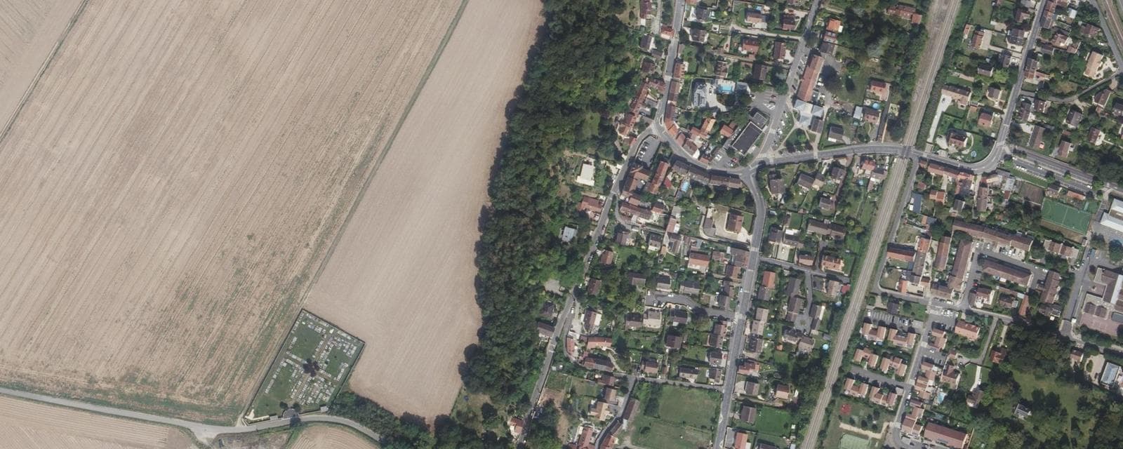 Vue aérienne de Butry-sur-Oise (Val-d'Oise)