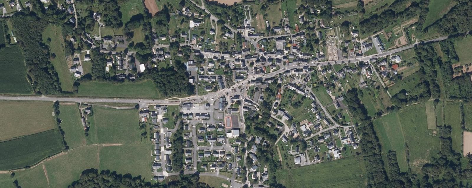 Vue aérienne de Camoël (Morbihan)