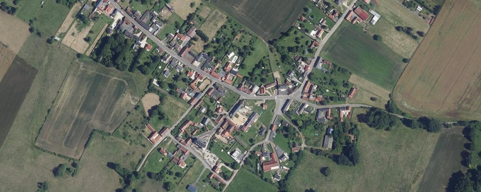 Vue aérienne de Candor (Oise)