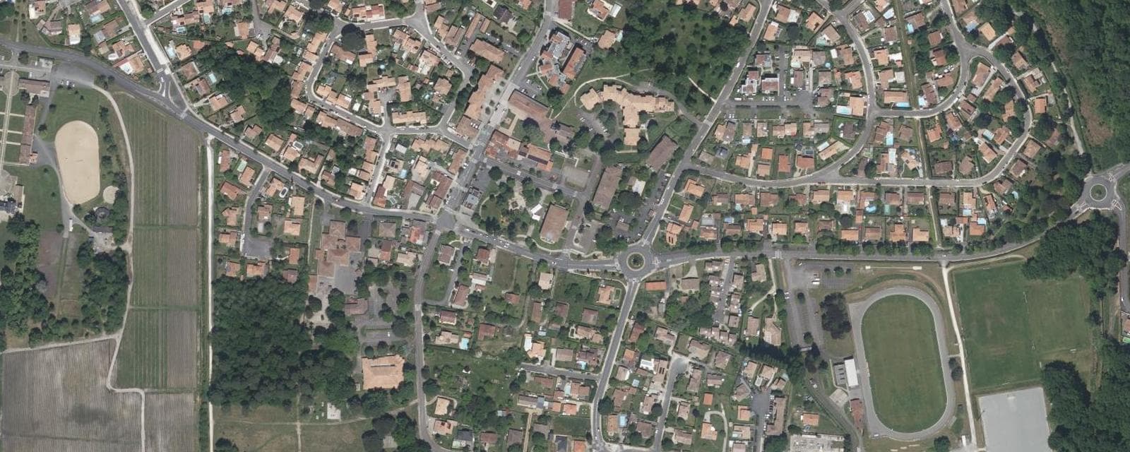 Vue aérienne de Canéjan (Gironde)