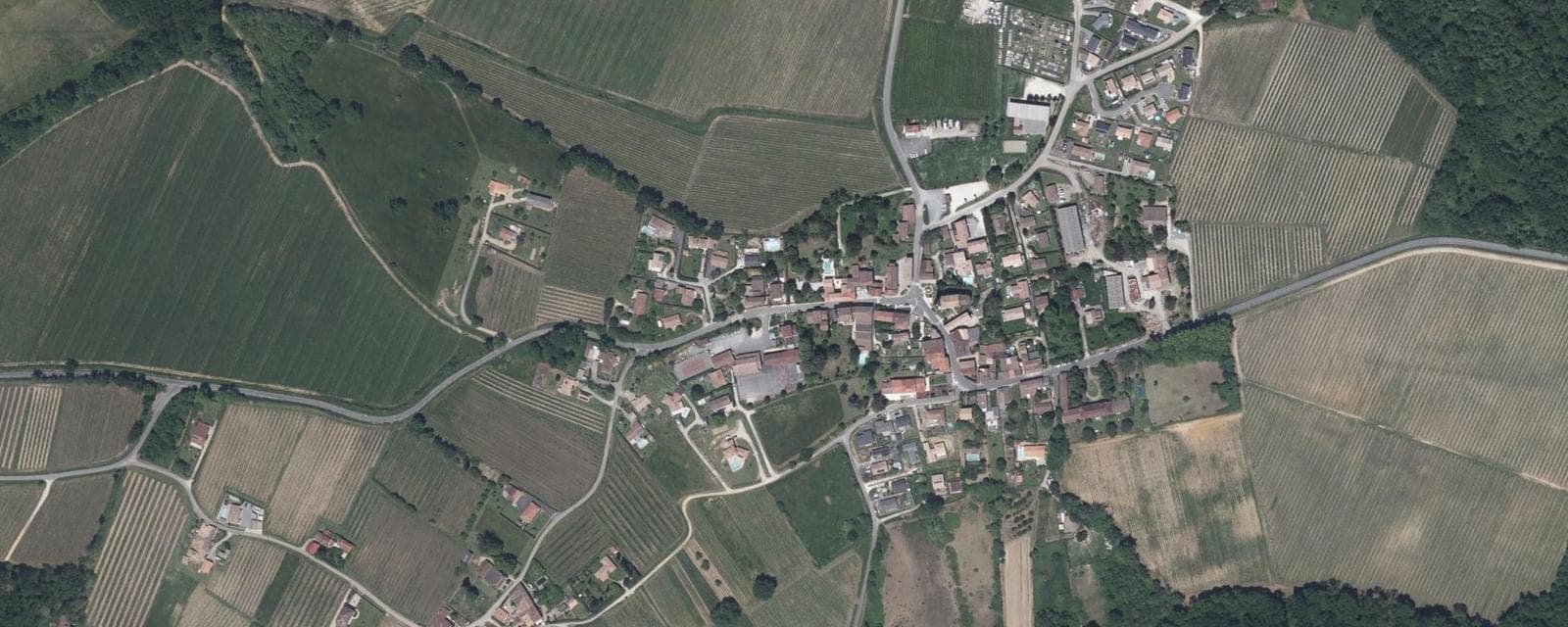 Vue aérienne de Capian (Gironde)