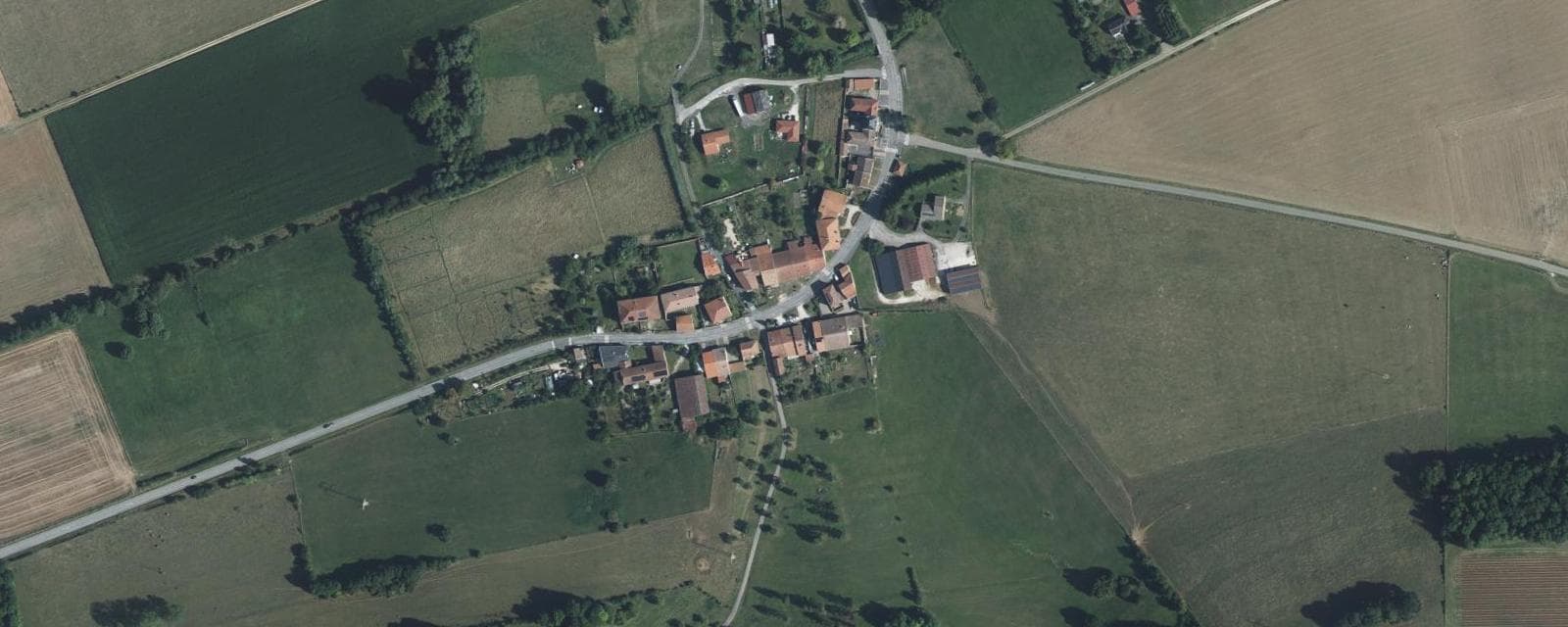 Vue aérienne de Chaillon (Meuse)