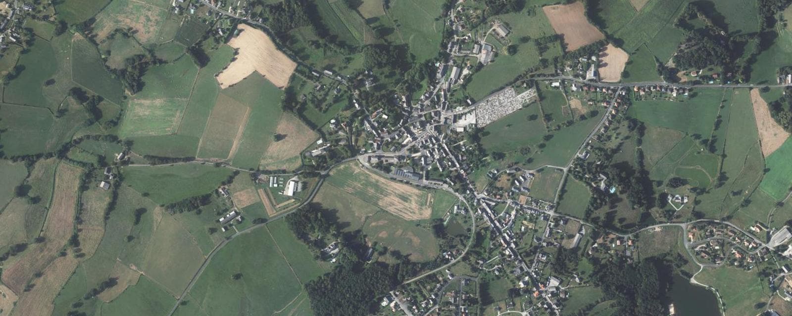 Vue aérienne de Chamboulive (Corrèze)