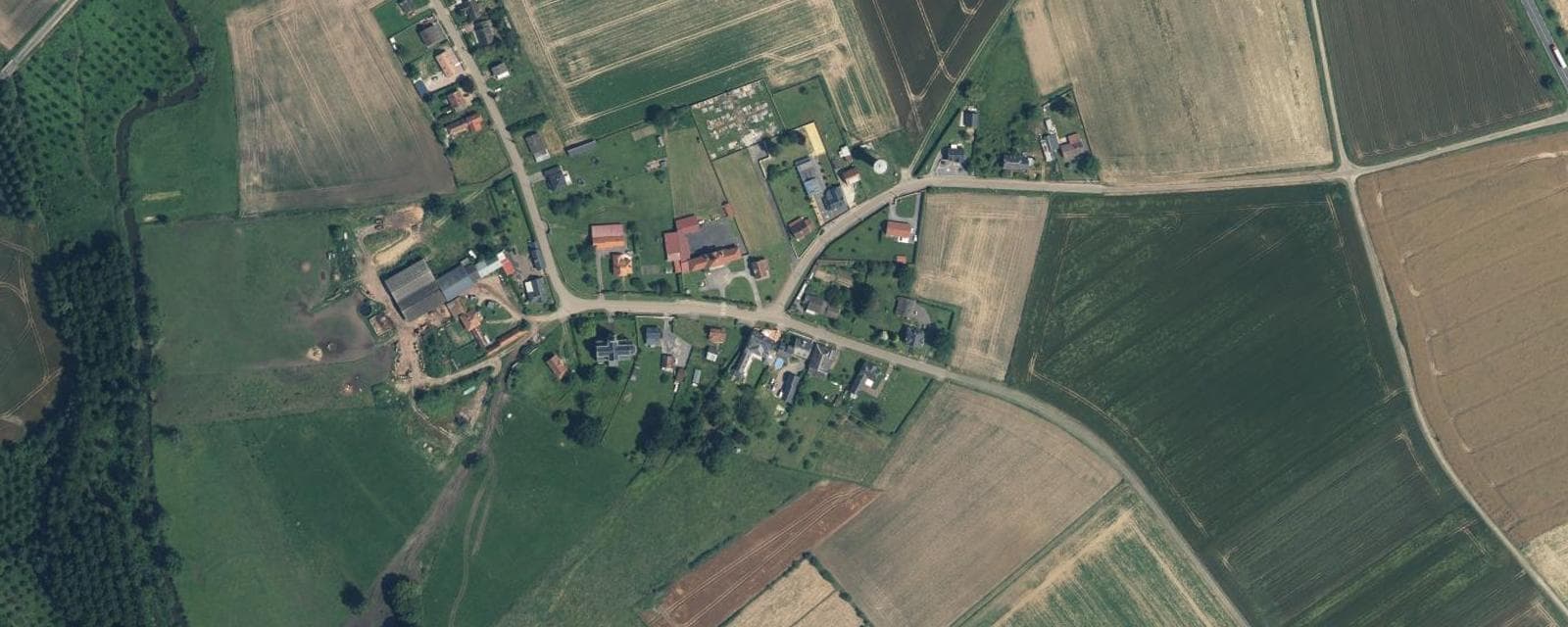 Vue aérienne de Champs (Aisne)
