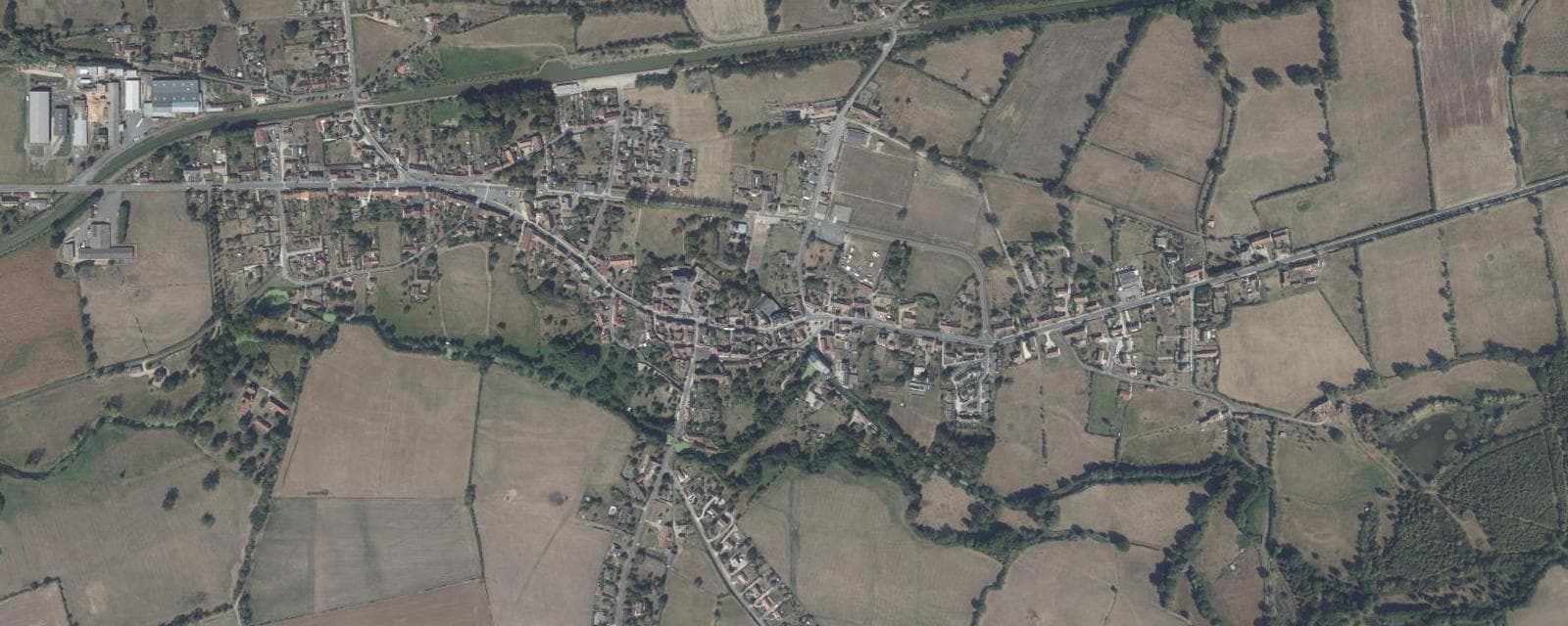 Vue aérienne de Charenton-du-Cher (Cher)