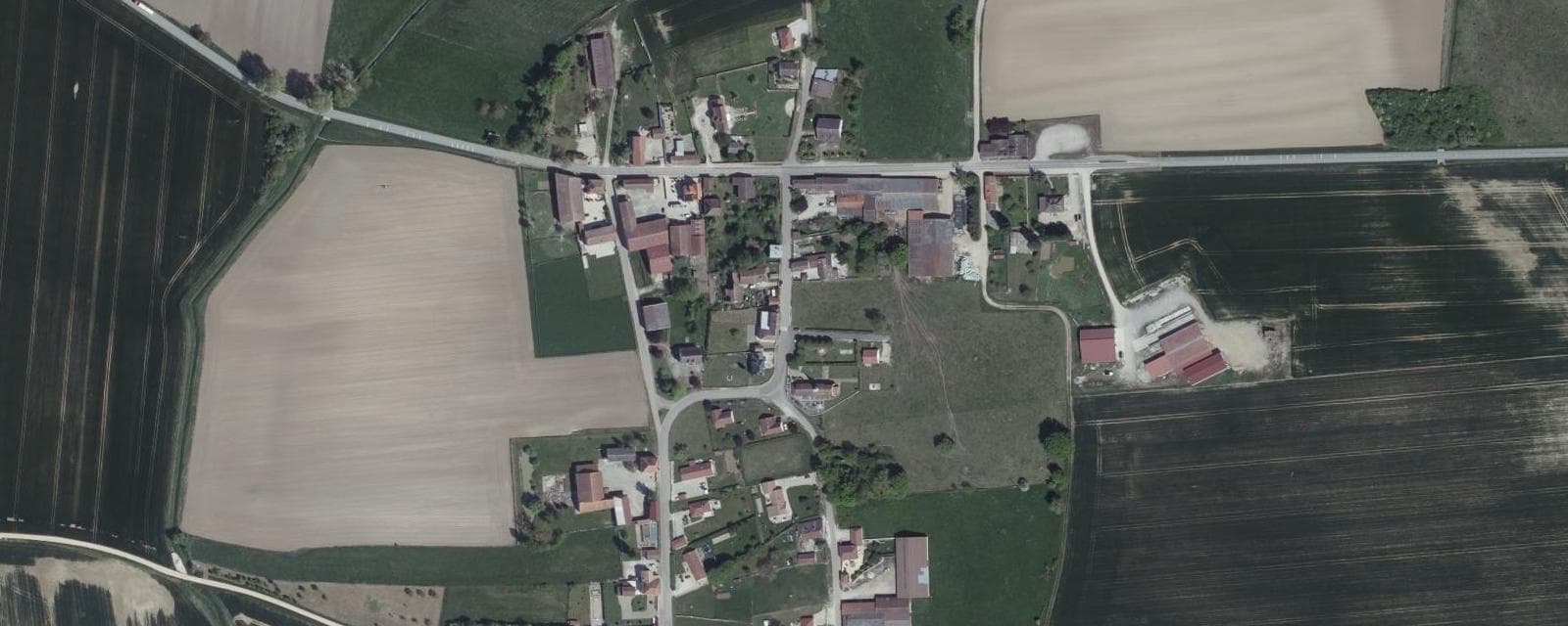 Vue aérienne de Chaumesnil (Aube)