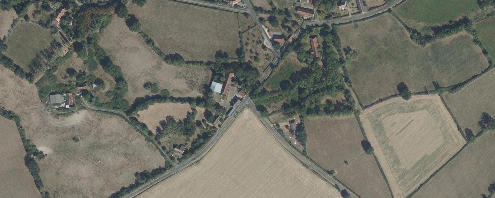 Vue aérienne de Chaumont (Cher)