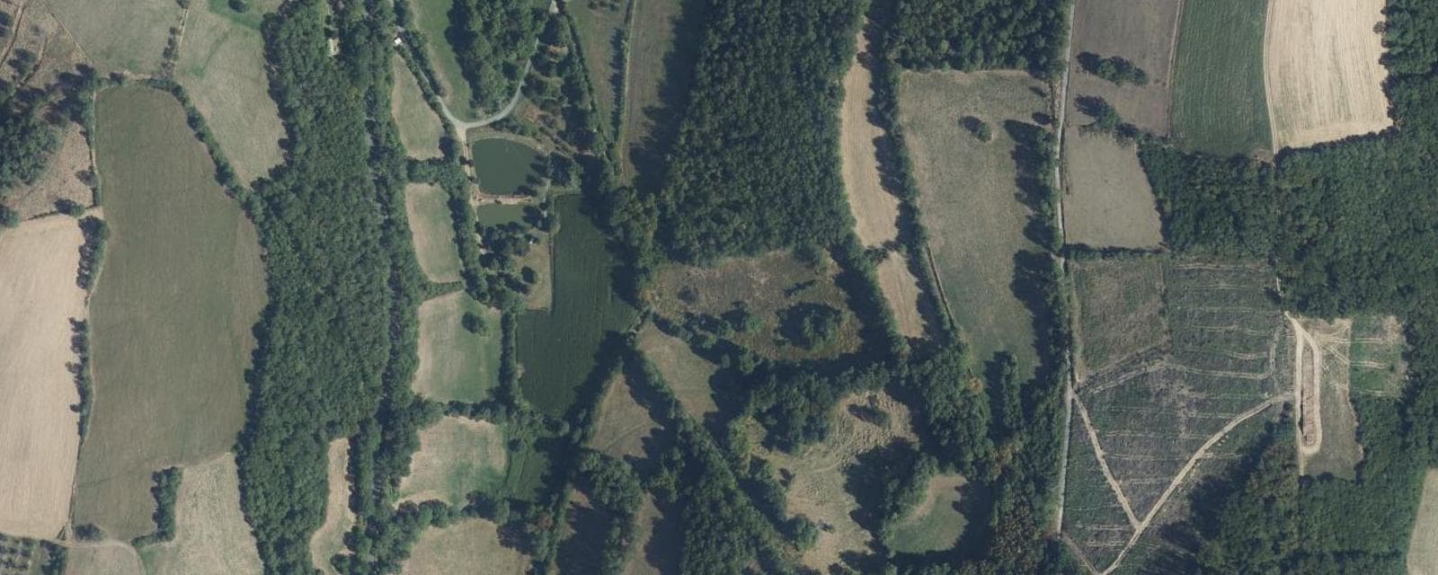 Vue aérienne de Chevinay (Rhône)