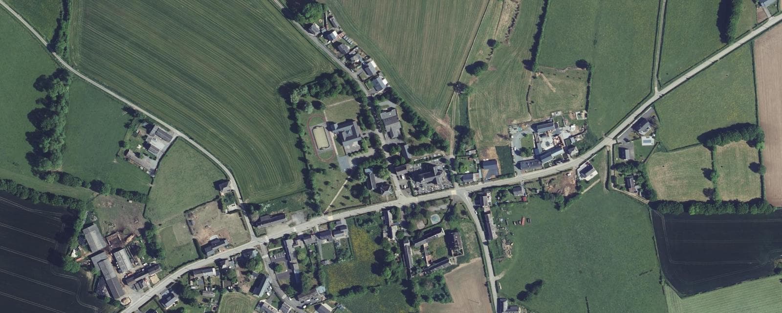 Vue aérienne de Clairfayts (Nord)