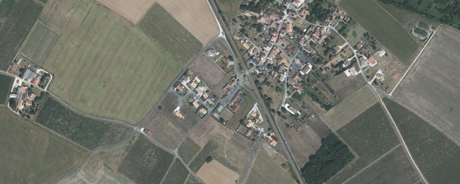 Vue aérienne de Clion (Charente-Maritime)