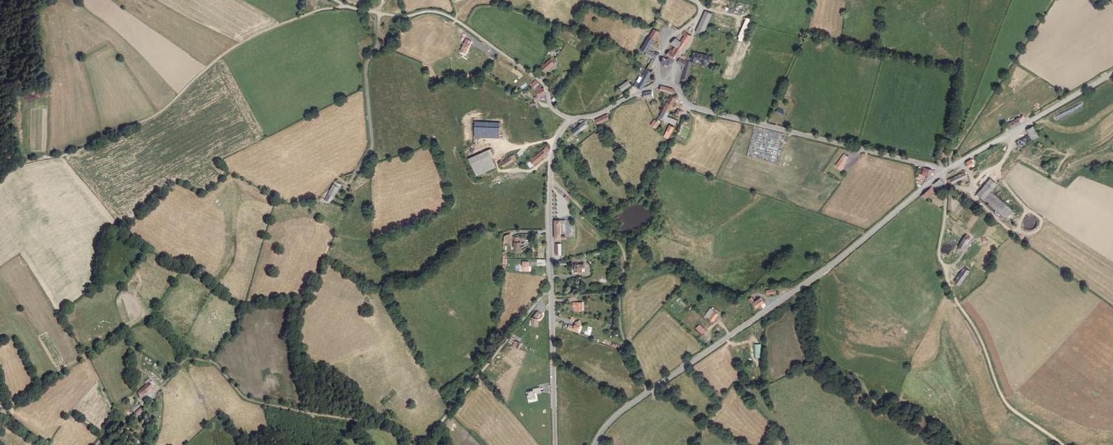 Vue aérienne de Combrailles (Puy-de-Dôme)