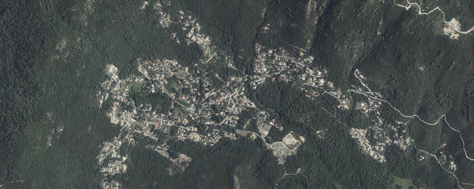Vue aérienne de Conca (Corse-du-Sud)