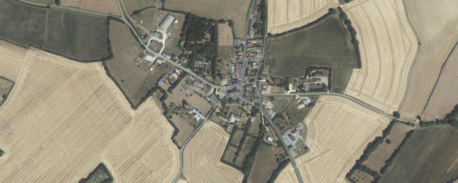 Vue aérienne de Contilly (Sarthe)