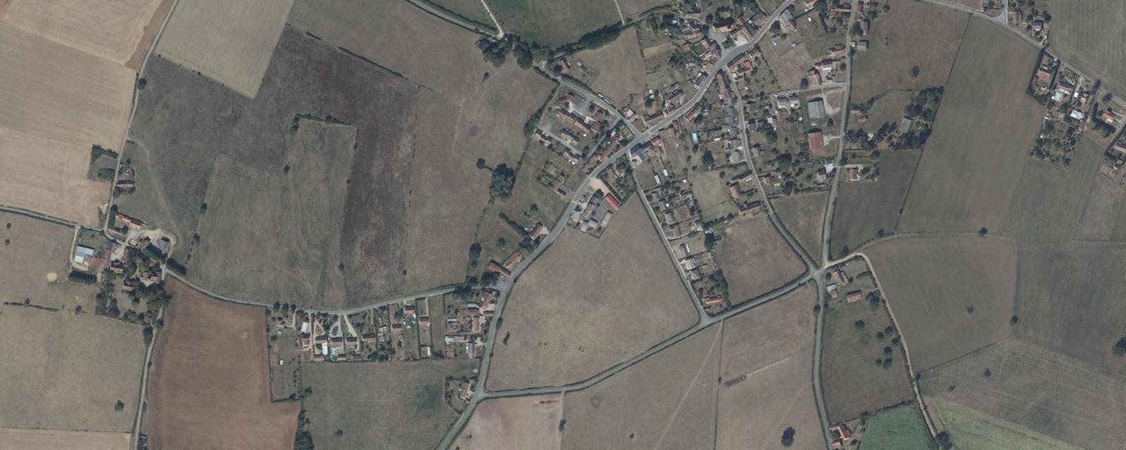 Vue aérienne de Coust (Cher)