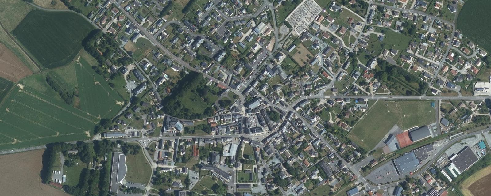 Vue aérienne de Criquetot-l'Esneval (Seine-Maritime)