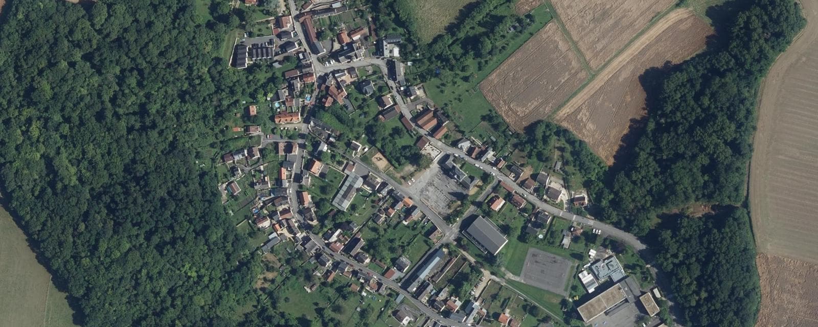 Vue aérienne de Cuffies (Aisne)
