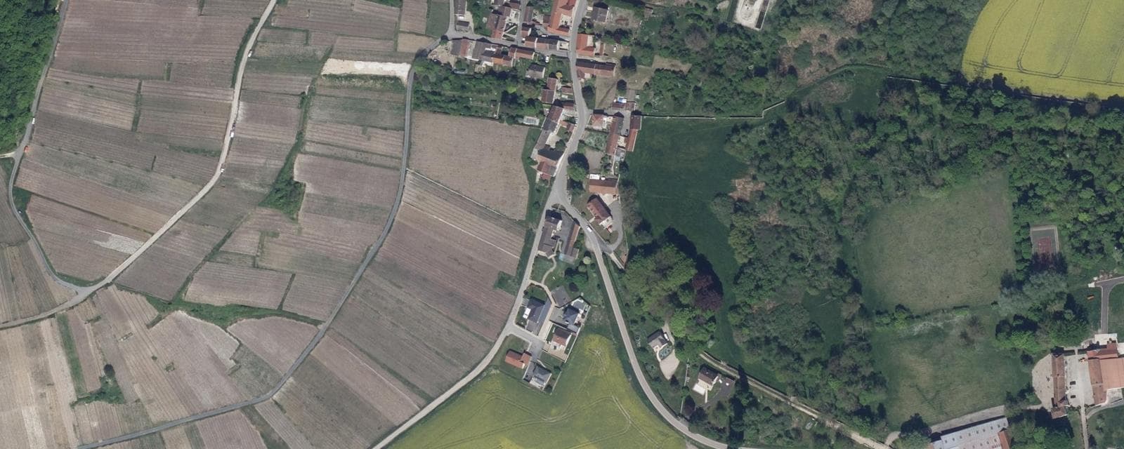Vue aérienne de Cuisles (Marne)