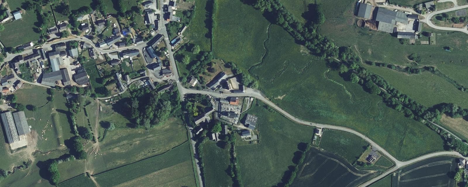 Vue aérienne de Damousies (Nord)