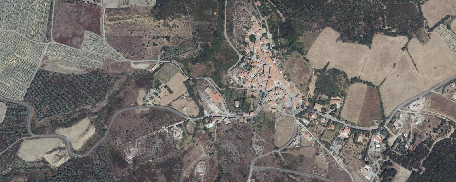 Vue aérienne de Davejean (Aude)
