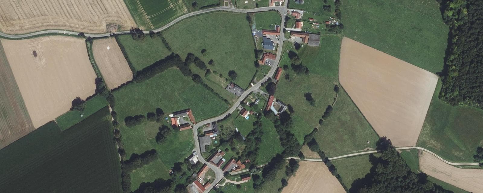 Vue aérienne de Denier (Pas-de-Calais)